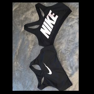Two Nike sport bras